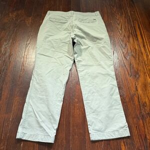 LL Bean Pants Womens‎ 18 Gray Favorite Fit Chino Stretch 503733 Momcore
